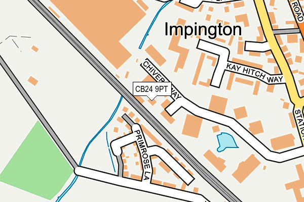 CB24 9PT map - OS OpenMap – Local (Ordnance Survey) CB24 9PT map - OS OpenMap – Local (Ordnance Survey)