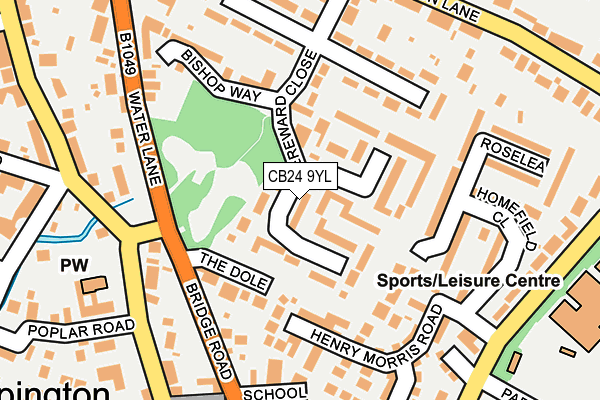CB24 9YL map - OS OpenMap – Local (Ordnance Survey) CB24 9YL map - OS OpenMap – Local (Ordnance Survey)