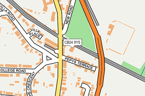 CB24 9YS map - OS OpenMap – Local (Ordnance Survey) CB24 9YS map - OS OpenMap – Local (Ordnance Survey)