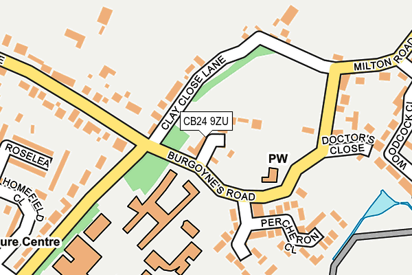 CB24 9ZU map - OS OpenMap – Local (Ordnance Survey) CB24 9ZU map - OS OpenMap – Local (Ordnance Survey)