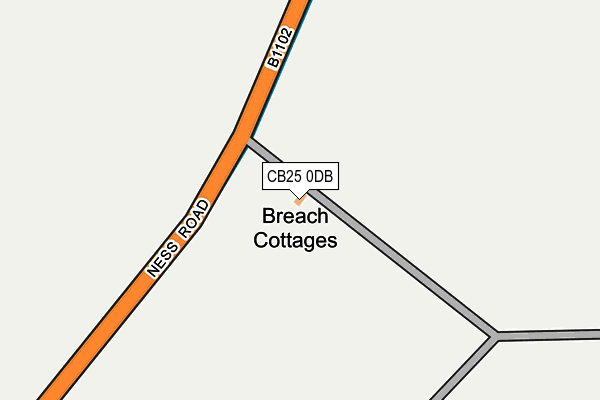 CB25 0DB map - OS OpenMap – Local (Ordnance Survey) CB25 0DB map - OS OpenMap – Local (Ordnance Survey)