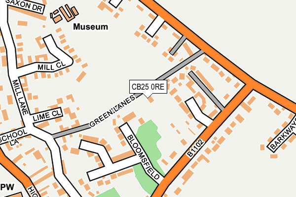CB25 0RE map - OS OpenMap – Local (Ordnance Survey) CB25 0RE map - OS OpenMap – Local (Ordnance Survey)