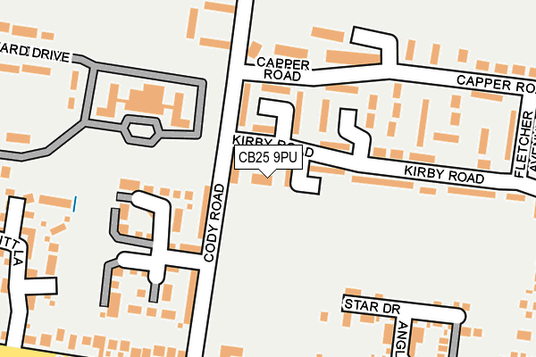 CB25 9PU map - OS OpenMap – Local (Ordnance Survey) CB25 9PU map - OS OpenMap – Local (Ordnance Survey)