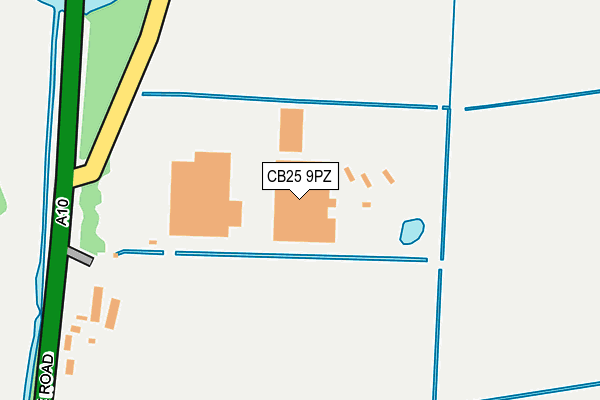 CB25 9PZ map - OS OpenMap – Local (Ordnance Survey) CB25 9PZ map - OS OpenMap – Local (Ordnance Survey)