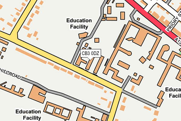 CB3 0DZ map - OS OpenMap – Local (Ordnance Survey) CB3 0DZ map - OS OpenMap – Local (Ordnance Survey)
