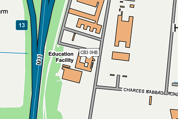 CB3 0HB map - OS OpenMap – Local (Ordnance Survey) CB3 0HB map - OS OpenMap – Local (Ordnance Survey)