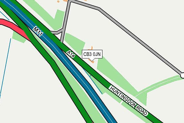CB3 0JN map - OS OpenMap – Local (Ordnance Survey) CB3 0JN map - OS OpenMap – Local (Ordnance Survey)