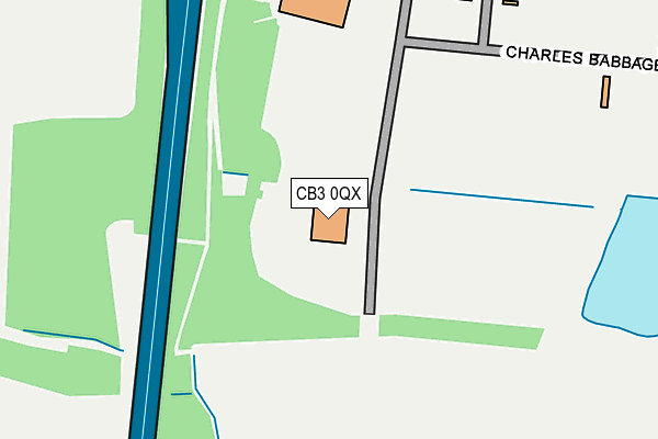 CB3 0QX map - OS OpenMap – Local (Ordnance Survey) CB3 0QX map - OS OpenMap – Local (Ordnance Survey)