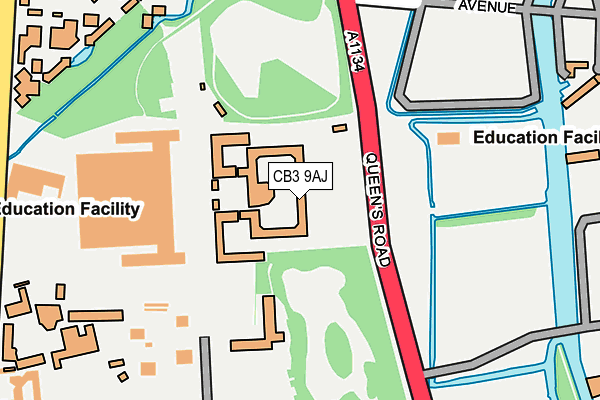 CB3 9AJ map - OS OpenMap – Local (Ordnance Survey) CB3 9AJ map - OS OpenMap – Local (Ordnance Survey)