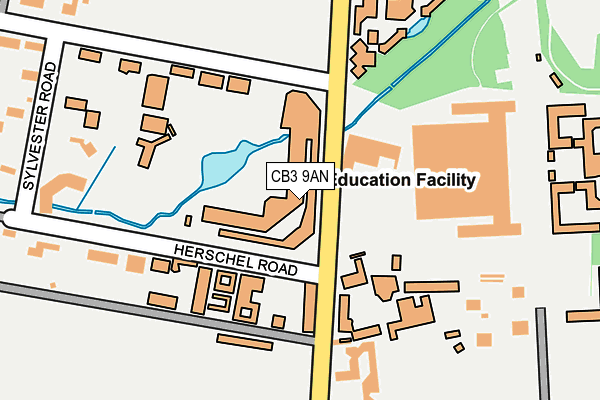 CB3 9AN map - OS OpenMap – Local (Ordnance Survey) CB3 9AN map - OS OpenMap – Local (Ordnance Survey)