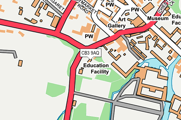 CB3 9AQ map - OS OpenMap – Local (Ordnance Survey) CB3 9AQ map - OS OpenMap – Local (Ordnance Survey)
