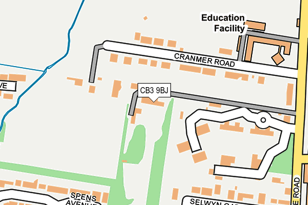 CB3 9BJ map - OS OpenMap – Local (Ordnance Survey) CB3 9BJ map - OS OpenMap – Local (Ordnance Survey)