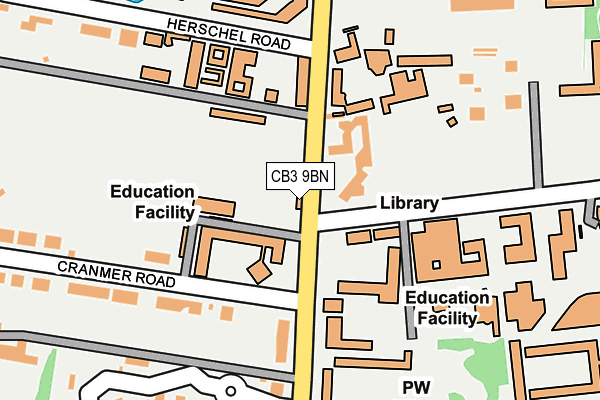 CB3 9BN map - OS OpenMap – Local (Ordnance Survey) CB3 9BN map - OS OpenMap – Local (Ordnance Survey)