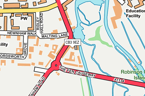 CB3 9EZ map - OS OpenMap – Local (Ordnance Survey) CB3 9EZ map - OS OpenMap – Local (Ordnance Survey)