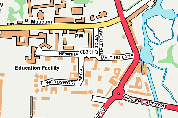 CB3 9HQ map - OS OpenMap – Local (Ordnance Survey) CB3 9HQ map - OS OpenMap – Local (Ordnance Survey)