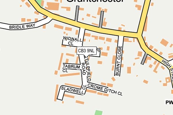 CB3 9NL map - OS OpenMap – Local (Ordnance Survey) CB3 9NL map - OS OpenMap – Local (Ordnance Survey)