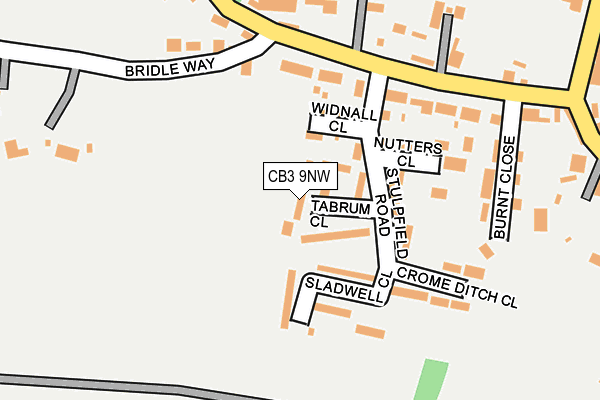 CB3 9NW map - OS OpenMap – Local (Ordnance Survey) CB3 9NW map - OS OpenMap – Local (Ordnance Survey)