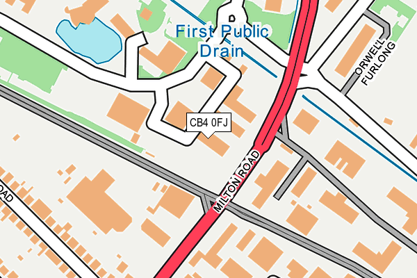 CB4 0FJ map - OS OpenMap – Local (Ordnance Survey) CB4 0FJ map - OS OpenMap – Local (Ordnance Survey)