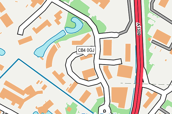 CB4 0GJ map - OS OpenMap – Local (Ordnance Survey) CB4 0GJ map - OS OpenMap – Local (Ordnance Survey)