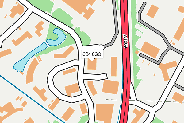 CB4 0GQ map - OS OpenMap – Local (Ordnance Survey) CB4 0GQ map - OS OpenMap – Local (Ordnance Survey)