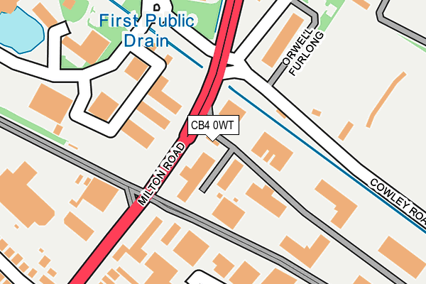 CB4 0WT map - OS OpenMap – Local (Ordnance Survey) CB4 0WT map - OS OpenMap – Local (Ordnance Survey)