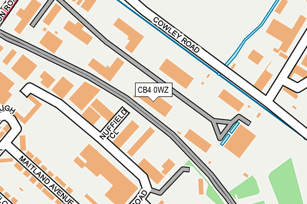 CB4 0WZ map - OS OpenMap – Local (Ordnance Survey) CB4 0WZ map - OS OpenMap – Local (Ordnance Survey)