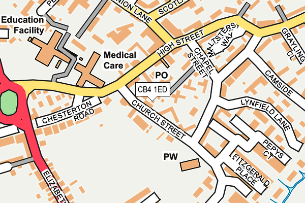 CB4 1ED map - OS OpenMap – Local (Ordnance Survey) CB4 1ED map - OS OpenMap – Local (Ordnance Survey)