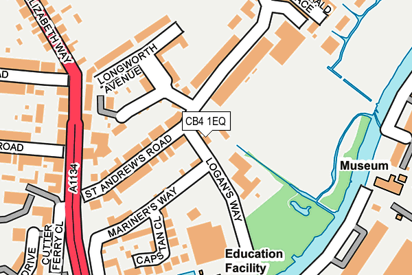 CB4 1EQ map - OS OpenMap – Local (Ordnance Survey) CB4 1EQ map - OS OpenMap – Local (Ordnance Survey)