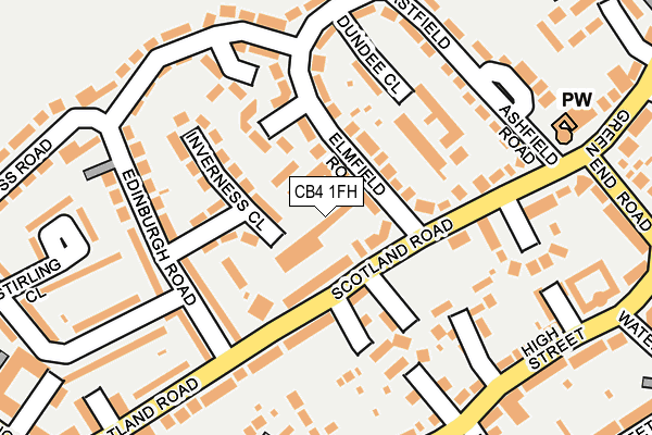 CB4 1FH map - OS OpenMap – Local (Ordnance Survey) CB4 1FH map - OS OpenMap – Local (Ordnance Survey)