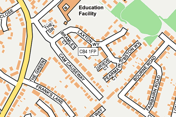 CB4 1FP map - OS OpenMap – Local (Ordnance Survey) CB4 1FP map - OS OpenMap – Local (Ordnance Survey)