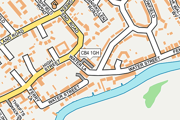 CB4 1GH map - OS OpenMap – Local (Ordnance Survey) CB4 1GH map - OS OpenMap – Local (Ordnance Survey)