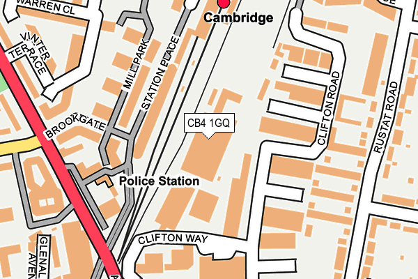 CB4 1GQ map - OS OpenMap – Local (Ordnance Survey) CB4 1GQ map - OS OpenMap – Local (Ordnance Survey)