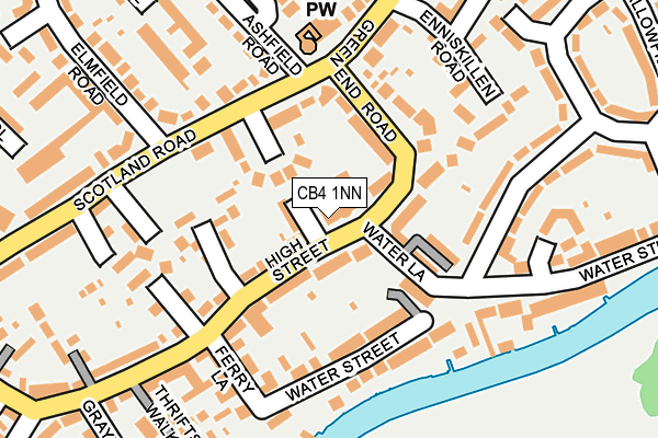 CB4 1NN map - OS OpenMap – Local (Ordnance Survey) CB4 1NN map - OS OpenMap – Local (Ordnance Survey)