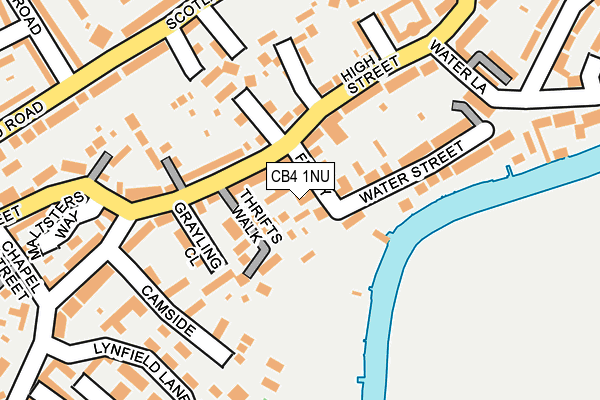 CB4 1NU map - OS OpenMap – Local (Ordnance Survey) CB4 1NU map - OS OpenMap – Local (Ordnance Survey)