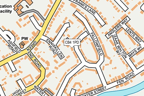 CB4 1PD map - OS OpenMap – Local (Ordnance Survey) CB4 1PD map - OS OpenMap – Local (Ordnance Survey)