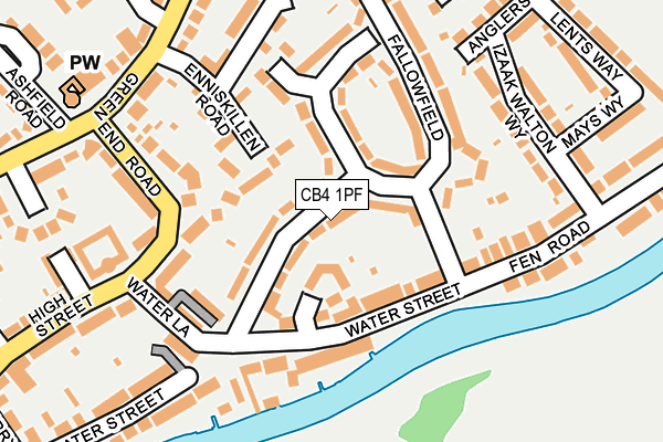 CB4 1PF map - OS OpenMap – Local (Ordnance Survey) CB4 1PF map - OS OpenMap – Local (Ordnance Survey)