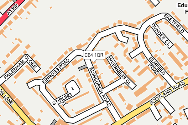 CB4 1QR map - OS OpenMap – Local (Ordnance Survey) CB4 1QR map - OS OpenMap – Local (Ordnance Survey)