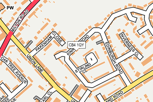CB4 1QY map - OS OpenMap – Local (Ordnance Survey) CB4 1QY map - OS OpenMap – Local (Ordnance Survey)