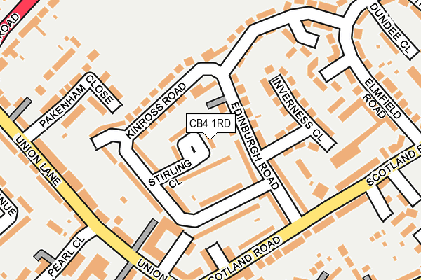 CB4 1RD map - OS OpenMap – Local (Ordnance Survey) CB4 1RD map - OS OpenMap – Local (Ordnance Survey)