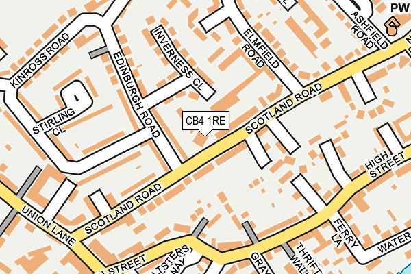 CB4 1RE map - OS OpenMap – Local (Ordnance Survey) CB4 1RE map - OS OpenMap – Local (Ordnance Survey)