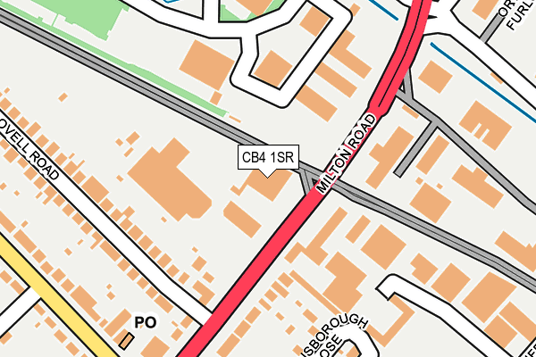 CB4 1SR map - OS OpenMap – Local (Ordnance Survey) CB4 1SR map - OS OpenMap – Local (Ordnance Survey)
