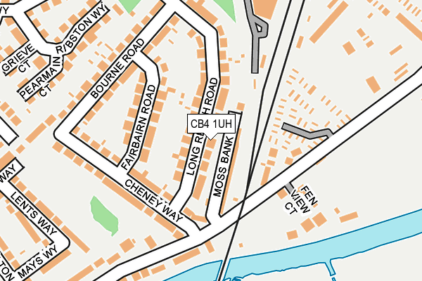 CB4 1UH map - OS OpenMap – Local (Ordnance Survey) CB4 1UH map - OS OpenMap – Local (Ordnance Survey)