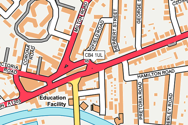 CB4 1UL map - OS OpenMap – Local (Ordnance Survey) CB4 1UL map - OS OpenMap – Local (Ordnance Survey)