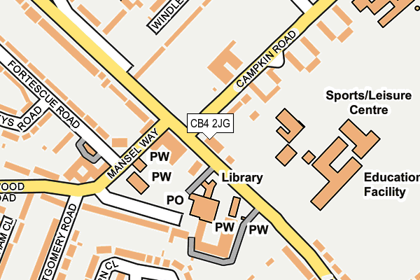 CB4 2JG map - OS OpenMap – Local (Ordnance Survey) CB4 2JG map - OS OpenMap – Local (Ordnance Survey)