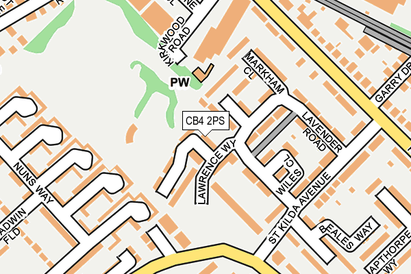 CB4 2PS map - OS OpenMap – Local (Ordnance Survey) CB4 2PS map - OS OpenMap – Local (Ordnance Survey)