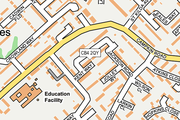 CB4 2QY map - OS OpenMap – Local (Ordnance Survey) CB4 2QY map - OS OpenMap – Local (Ordnance Survey)