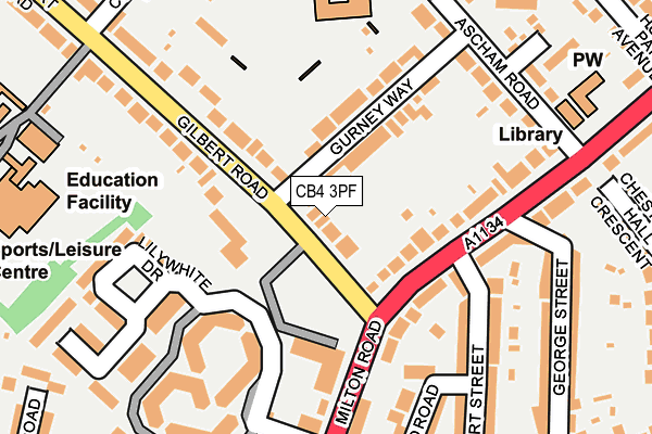 CB4 3PF map - OS OpenMap – Local (Ordnance Survey) CB4 3PF map - OS OpenMap – Local (Ordnance Survey)