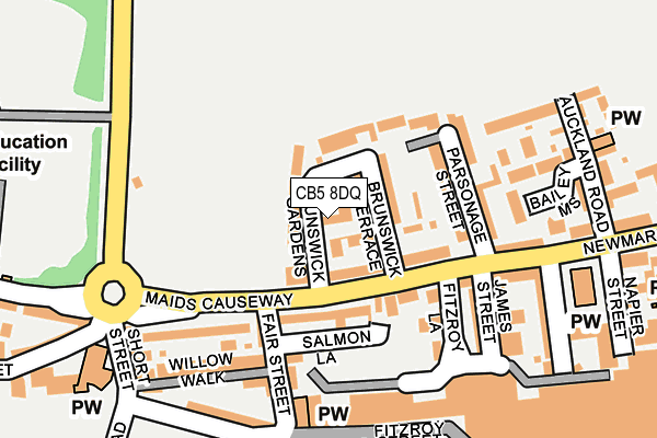 CB5 8DQ map - OS OpenMap – Local (Ordnance Survey) CB5 8DQ map - OS OpenMap – Local (Ordnance Survey)