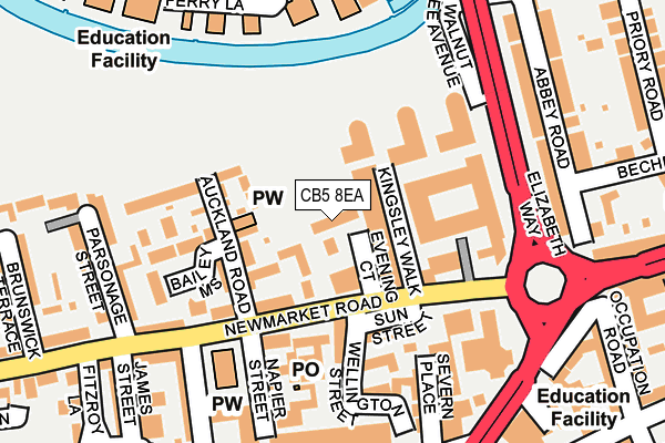 CB5 8EA map - OS OpenMap – Local (Ordnance Survey) CB5 8EA map - OS OpenMap – Local (Ordnance Survey)