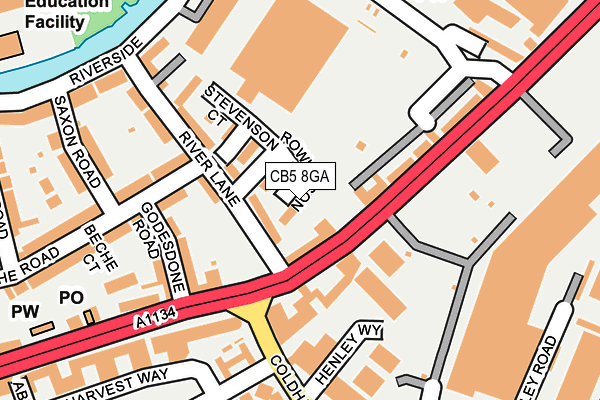 CB5 8GA map - OS OpenMap – Local (Ordnance Survey) CB5 8GA map - OS OpenMap – Local (Ordnance Survey)